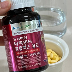 뉴트리디데이 프리미엄 비타민B 컴플렉스 골드 90정 섭취 후기, 영양제 추천