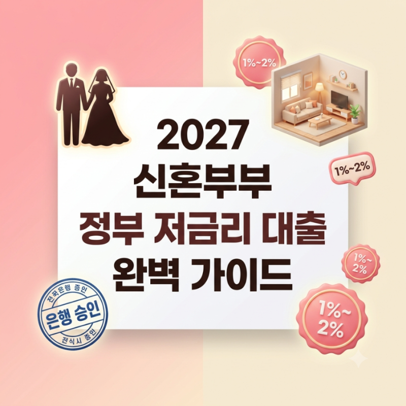 [2027 신혼부부] 디딤돌· 버팀목 대출 완벽 총정리: 1%대 저금리 & 과거 유주택자 팩트체크
