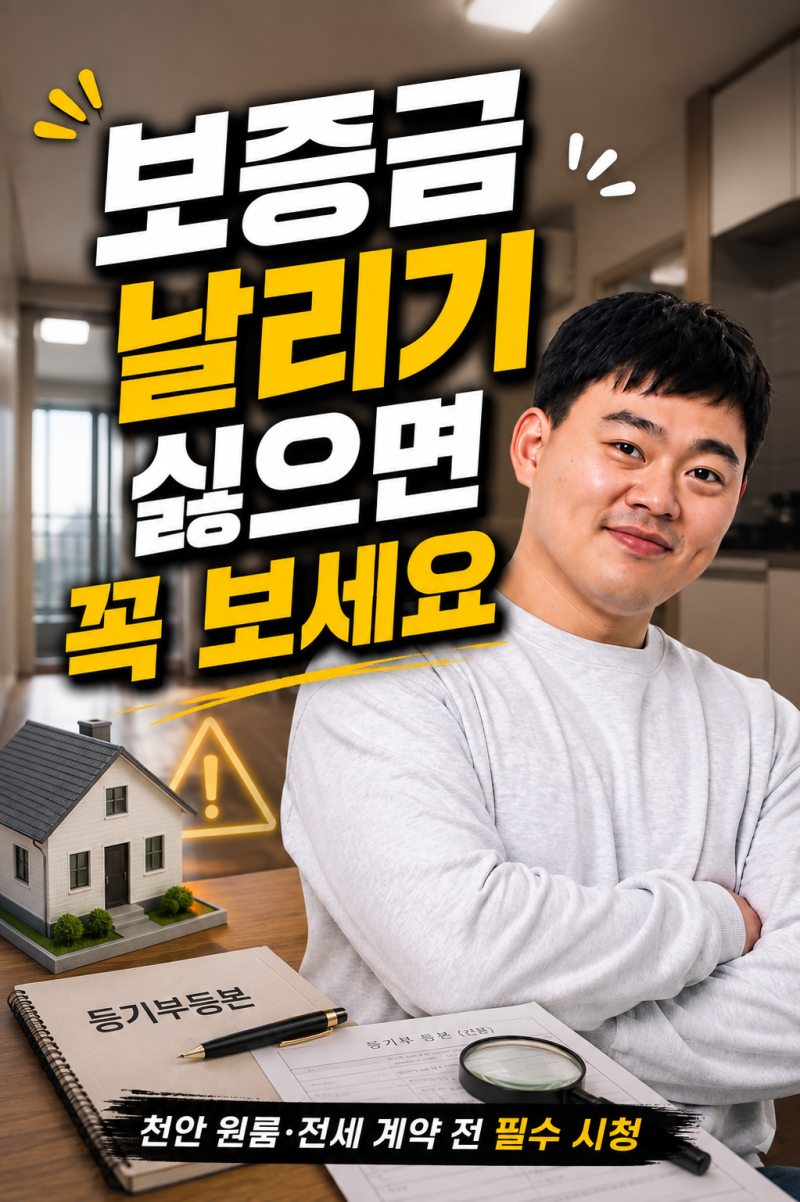 천안 전세 계약 (전입세대열람원/확정일자부여현황 떼는방법)
