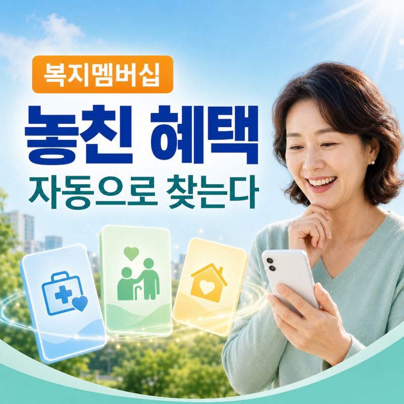 복지멤버십 신청방법｜받을 수 있는 복지서비스 자동 안내