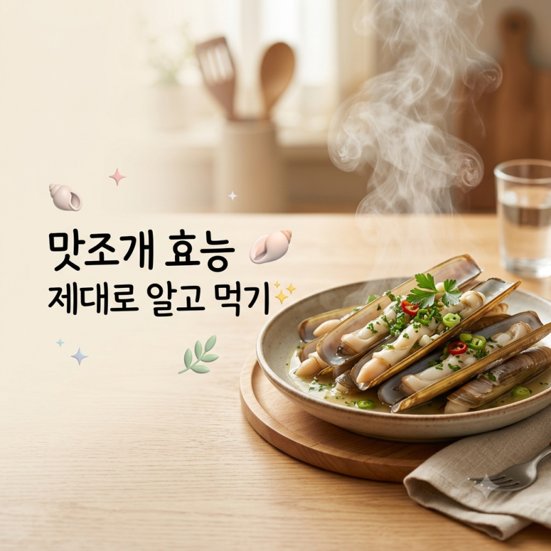 맛조개 효능, 영양 성분과 먹는 법 주의사항 정리