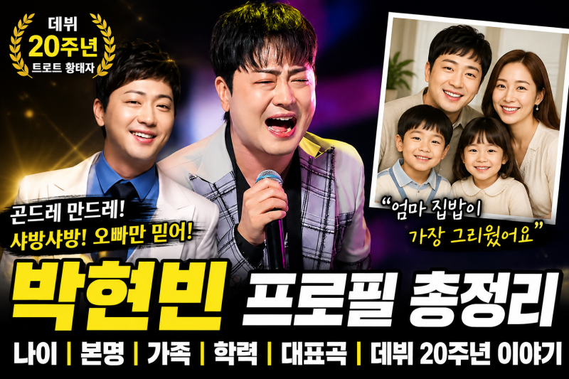 박현빈 프로필 총정리｜나이 본명 가족 학력 대표곡과 데뷔 20주년 이야기