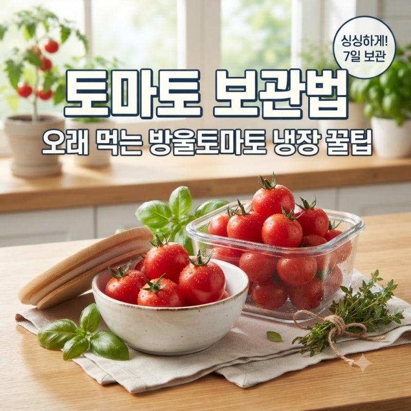 토마토 보관법 오래 먹을 수 있는 방울토마토 냉장 보관법