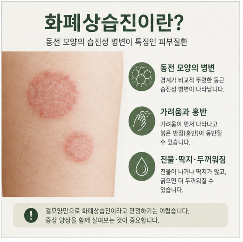 화폐상습진, 어떤 증상과 관리가 필요할까