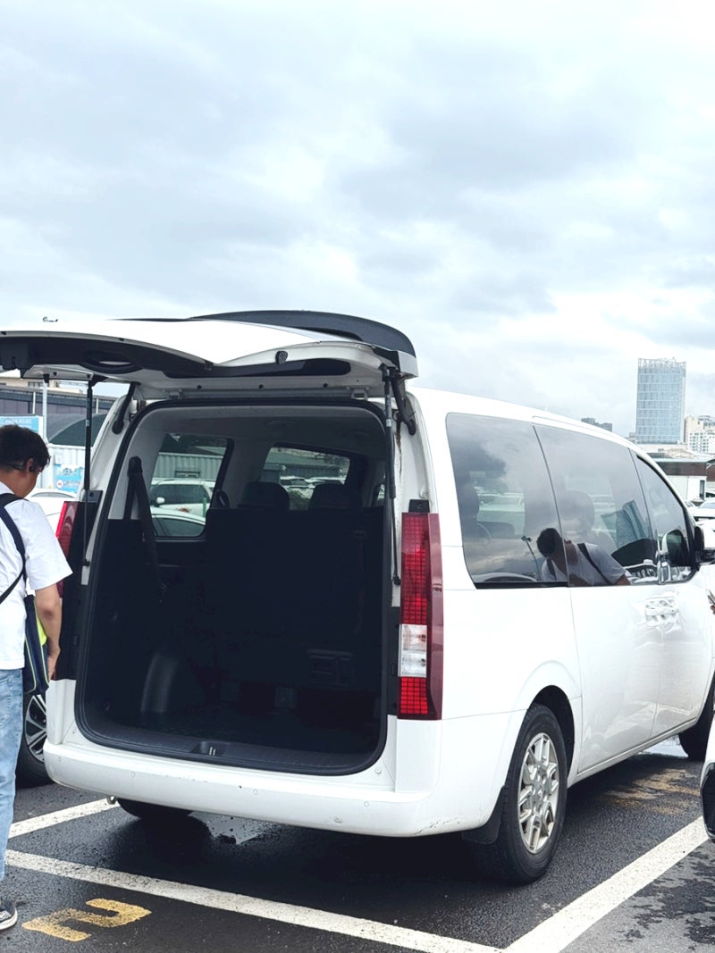 제주다움 렌터카 후기 | 두 가족여행 스타리아 대여, 제주공항 픽업 후기, 짐 많은 아기랑 제....