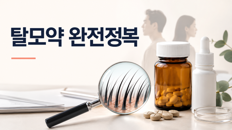 2026 탈모약 완전정복｜남성·여성·연령별 약 종류, 부작용, 성지 가격 총정리