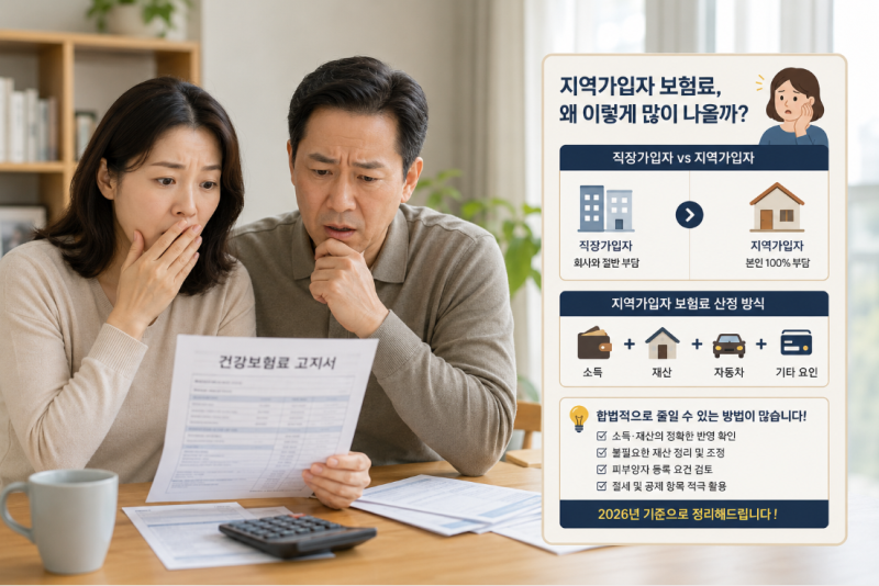 2026년 건강보험료 지역가입자 계산법과 절감 팁