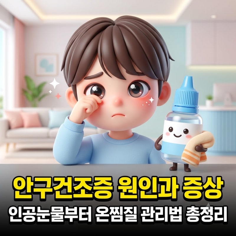 안구건조증 원인 증상부터 인공눈물 온찜질 관리법 총정리