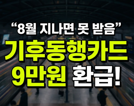 기후동행카드 종료 환급 받는 방법 대상 혜택 확대(+8월말 대처법)