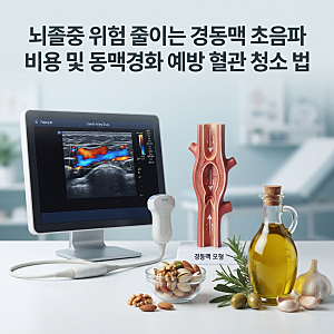 경동맥 초음파 검사 실비 및 비용 알아보고 혈관 건강 챙기는 법
