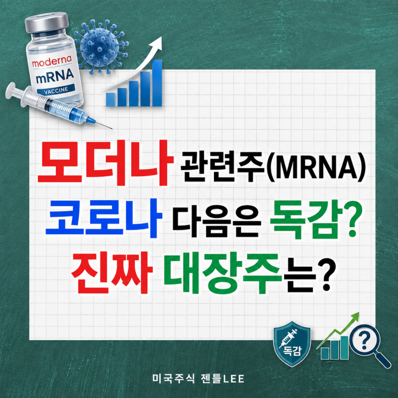모더나 관련주(MRNA), "코로나 다음은 독감?" 진짜 대장주는?