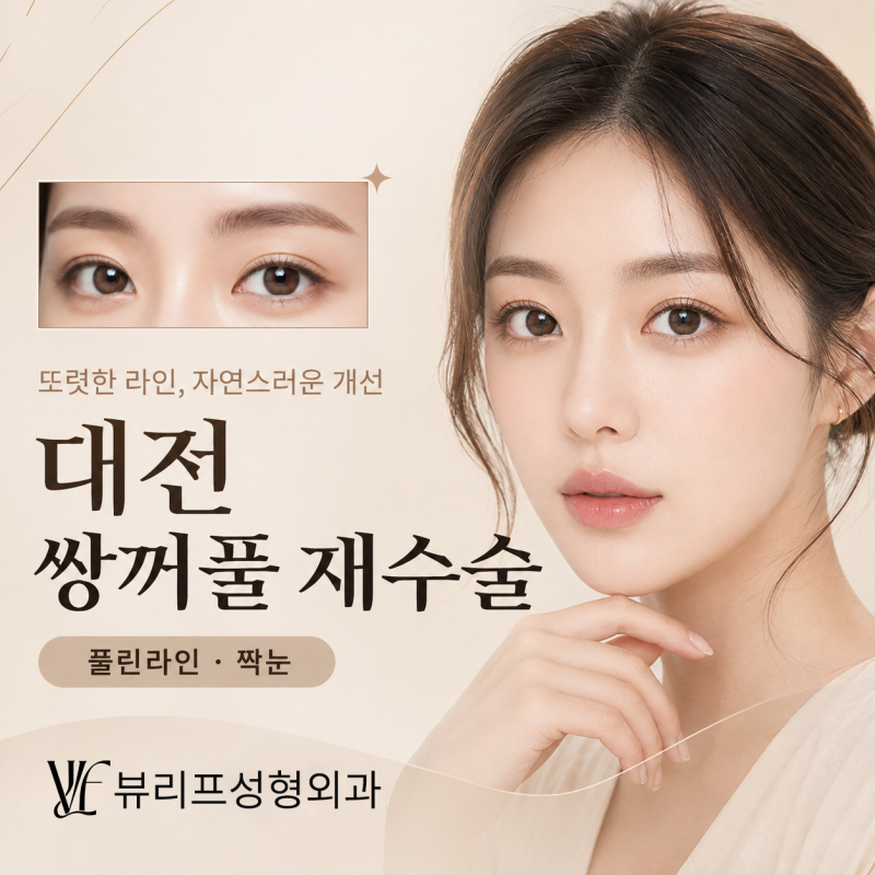 대전 쌍꺼풀 재수술, 짝눈 교정 사례