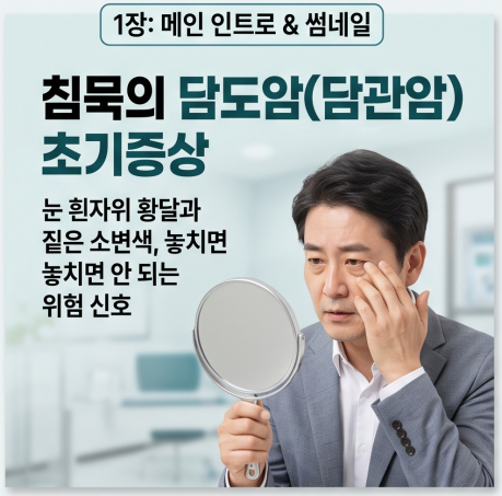 눈 흰자위가 노래지고 소변 색이 짙어졌다면? '담도암 증상(담관암 증상)' 놓치면 안 되는 경....