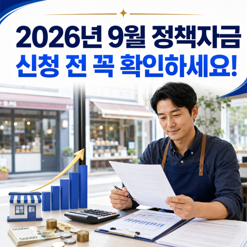9월 소상공인 정책자금, 어떤 사업자가 받을 수 있을까?