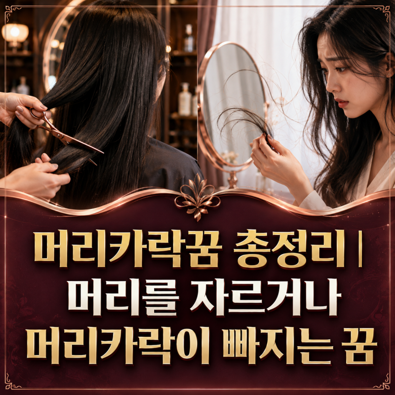 머리카락꿈 총정리｜머리를 자르거나 머리카락이 빠지는 꿈