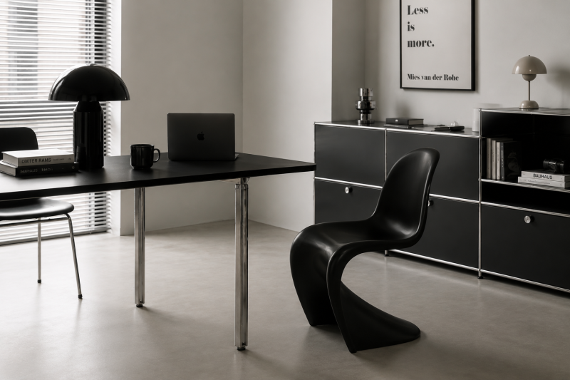 비트라 팬톤체어 Panton Chair 혼자 사는 남자 집 인테리어 미드센추리 의자