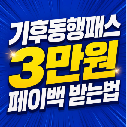기후동행패스 페이백 신청방법, 9월 기존카드 사용기한 총정리