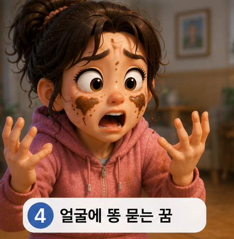 꿈해몽 _ 팬티, 옷, 손, 얼굴, 다리에 똥 묻는 꿈 / 신체 부위별 길몽 흉몽 총정리