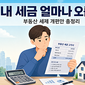 부동산 세제 개편안, 내 세금 오를까? 조세저항 논란 핵심 총정리