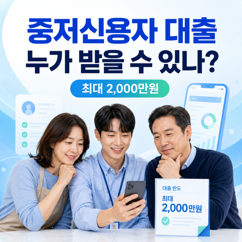 신한은행 슈퍼SOL중금리대출 누가 받을 수 있나｜주부·사회초년생도 최대 2천만원