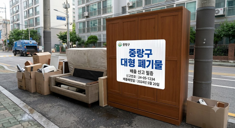 중랑구 대형폐기물, 이 순서 모르고 버리면 과태료 나옵니다 (2026년 최신 배출법)