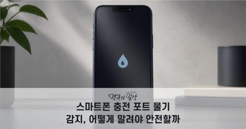 스마트폰 충전 포트 물기 감지, 어떻게 말려야 안전할까
