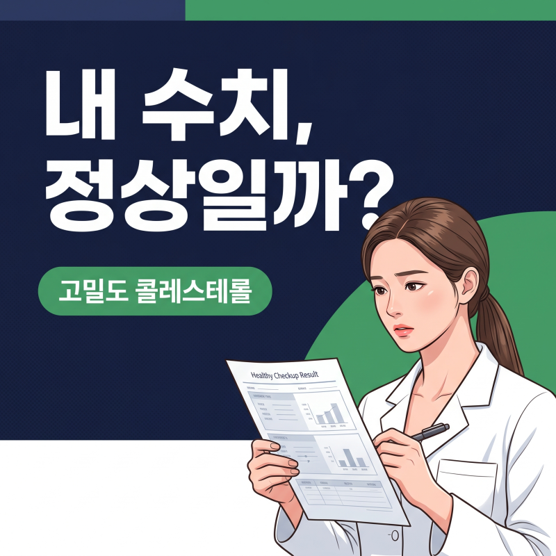 고밀도콜레스테롤 수치, 내 건강검진 결과지는 안전한 걸까?