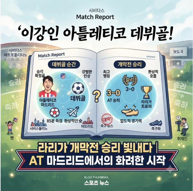 이강인 아틀레티코 데뷔골 빛낸 라리가 개막전 승리