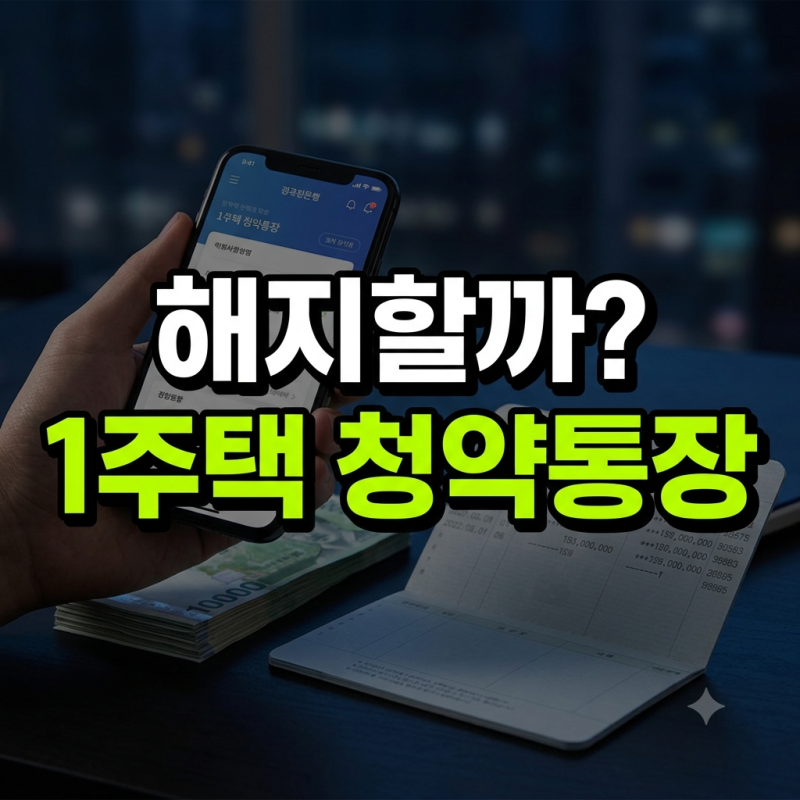 청약통장 유지·해지 고민부터 1주택자 주택청약통장 소득공제 기준과 해지 불이익까지 총정....