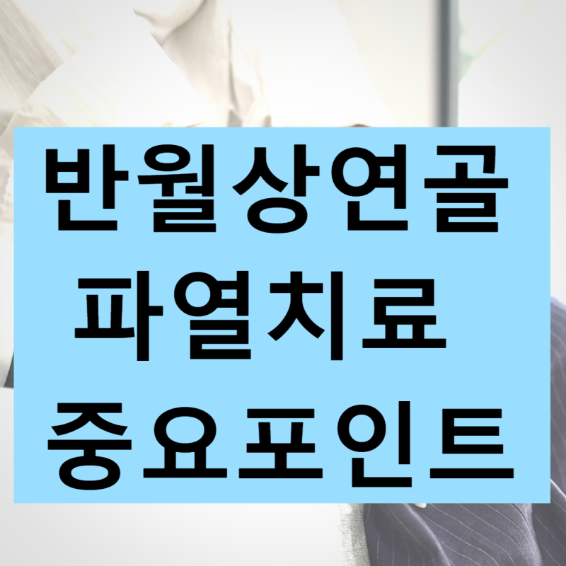 반월상연골파열 비수술 치료가 잘 안되는 분들에게 드리는 중요한 포인트