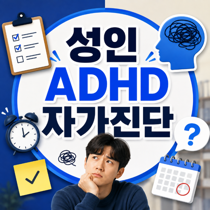 성인 ADHD 자가진단, 20가지 체크리스트와 단계별 결과