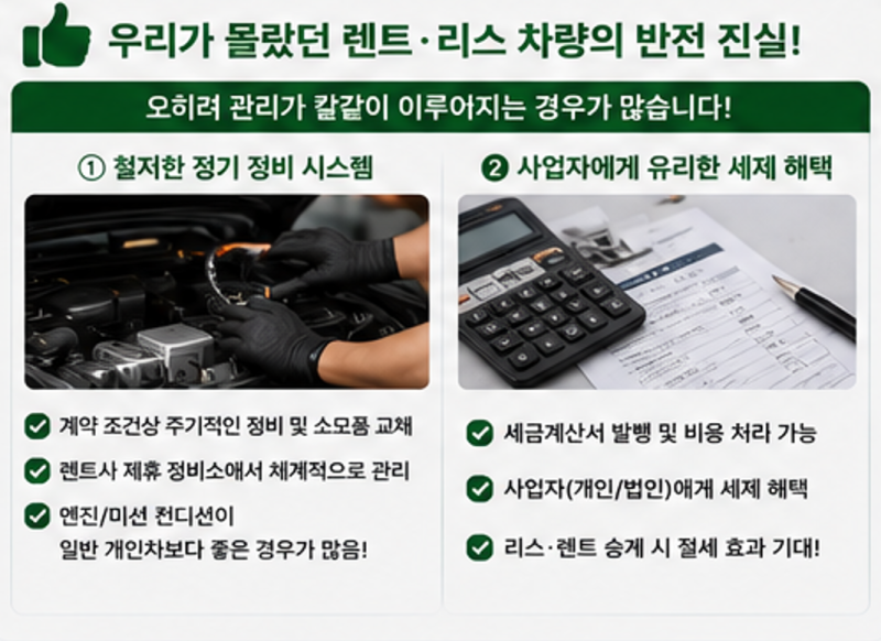 중고차 살 때 '리스/렌트 이력' 있으면 무조건 거르라고요? 승계 차의 숨은 득과 실