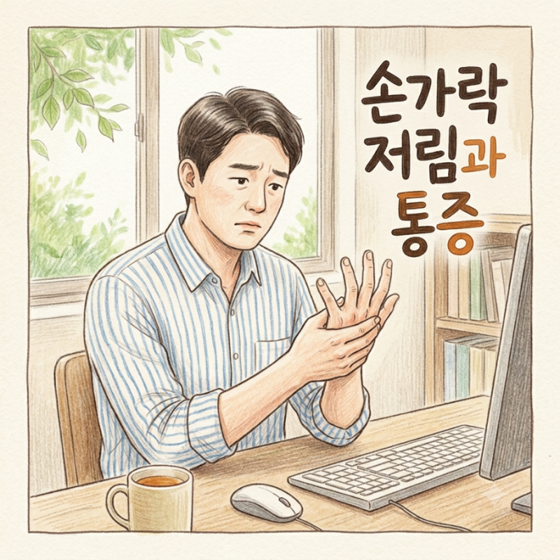 손가락 수지증후군 초기 증상과 방아쇠수지 구별하는 법
