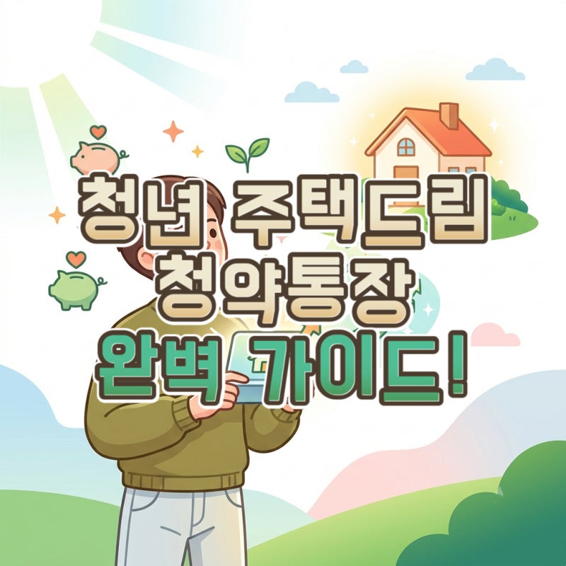 청년 주택드림 청약통장 전환하고 내집마련 계획 세워본 날 | 혜택·자격 요건·신청 방법 총....