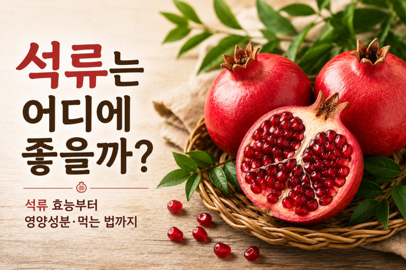 ❤️ 석류는 어디에 좋을까? 효능부터 영양성분·먹는 법까지
