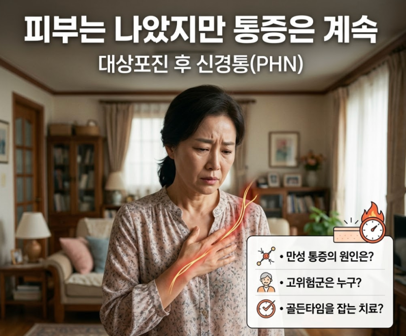피부는 나았는데 왜 잠을 못 잘까? 평생 후회하는 '대상포진 후 신경통' 막는 법