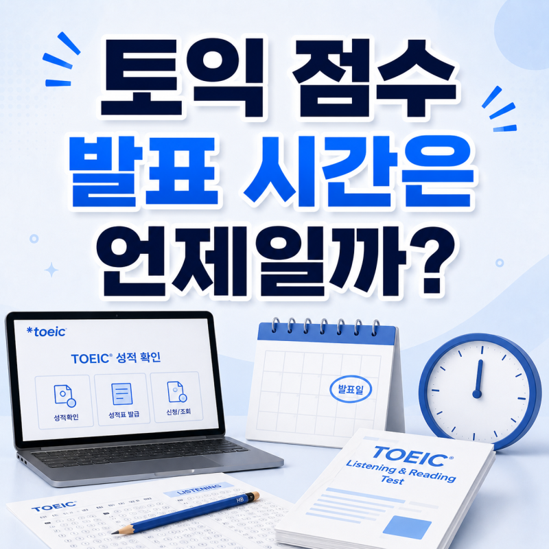 토익 점수 발표 시간은 언제일까? 발표일부터 토익 성적 확인 방법까지 알아볼게요