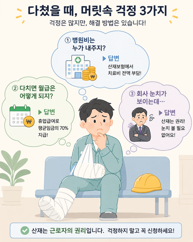 일하다 다치면 개인보험 산재보험 중복청구 가능할까?
