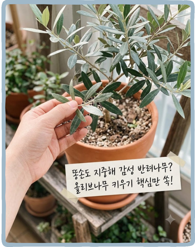 올리브나무 키우기 – 지중해 감성 실내 수목, 관리법 정리