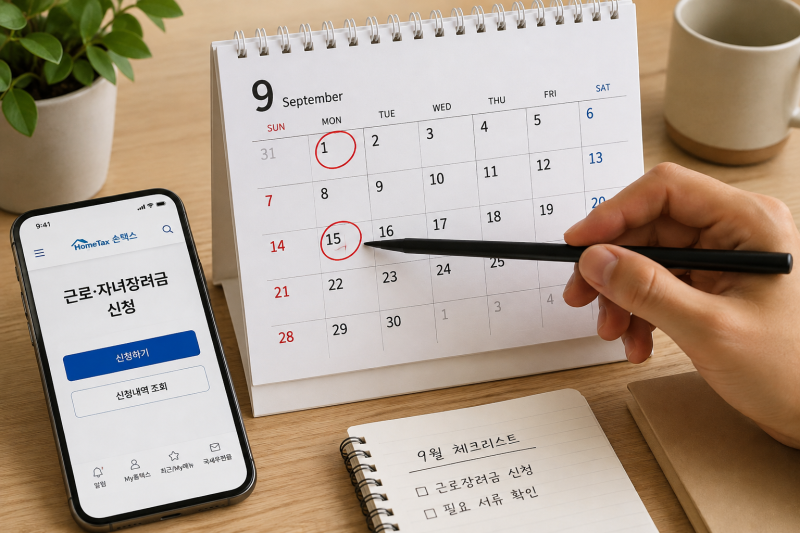 2026 상반기 근로장려금 신청 언제부터? 9월에 챙겨야 할 대상은(+신청 지급일 신청기간 반기....