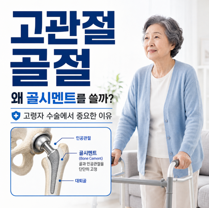 고관절 골절 수술, 왜 고령자에게 ‘골시멘트’를 사용할까
