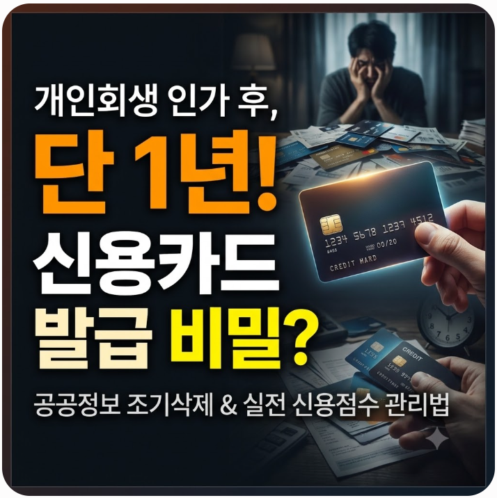개인회생 인가결정 후 신용카드 발급 가능 시기와 조건 총정리