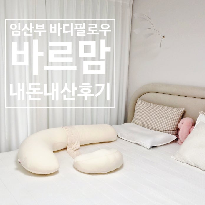 [임신일기] 바르맘 F자 임산부 바디필로우, 임신 선물 추천 내돈내산 후기