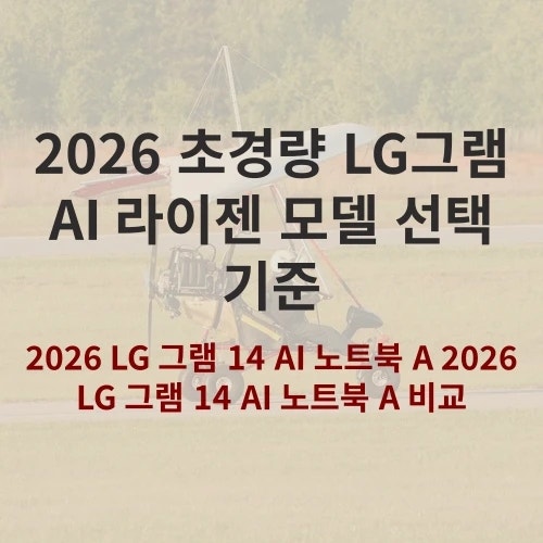 2026 LG 그램 14 AI 라이젠5 가성비 분석