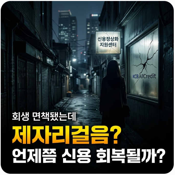 개인회생 면책 후 신용점수가 안 오르는 이유와 장기연체이력 삭제방법