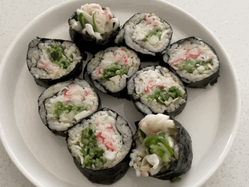 오이 크래미 김밥 레시피! 주 3회 먹는 중, 한성 와일드 크래미