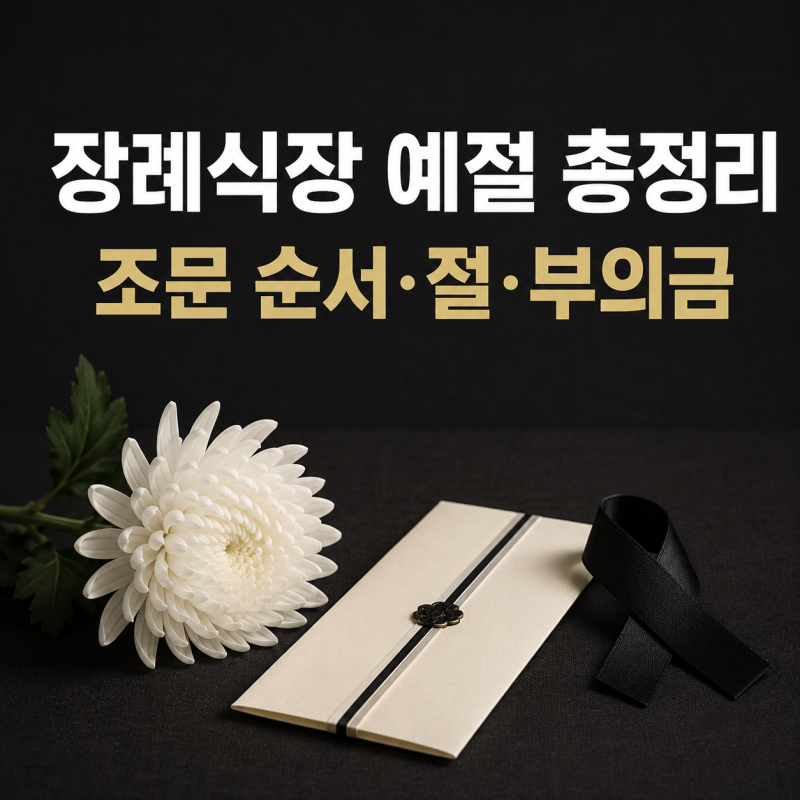 장례식장 예절 총정리｜조문 순서·절하는 법·부의금 봉투 이름 쓰는 위치