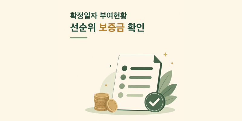 확정일자 부여현황 발급 방법과 선순위 보증금 확인