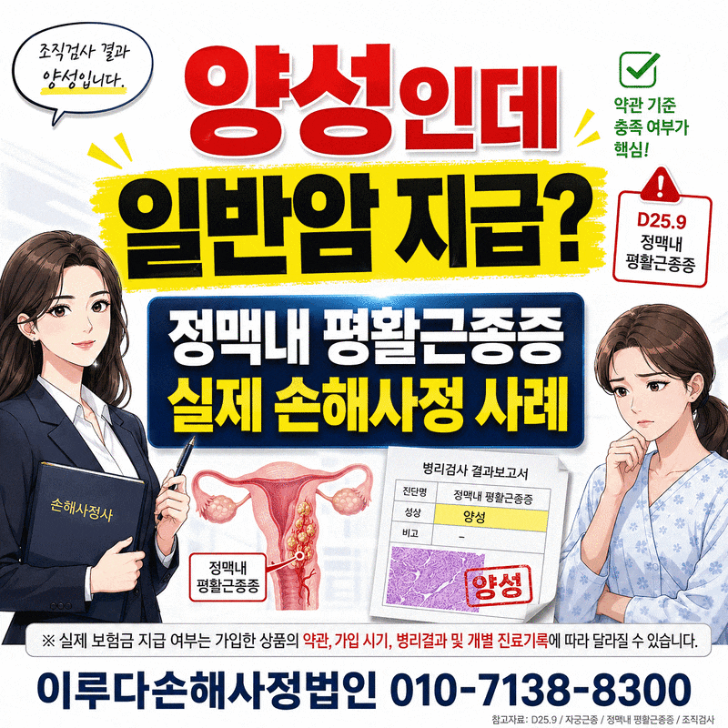 자궁평활근종증 암진단비 사례, 자궁근종 진단이 끝이 아니었던 이유