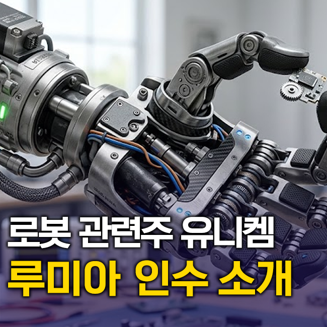 로봇 관련주 유니켐, 루미아 인수로 그려낼 차세대 로봇 시장